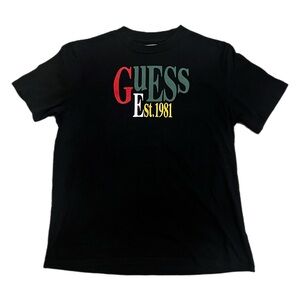 Vintage Y2K Guess Black Short Sleeve T Shirt